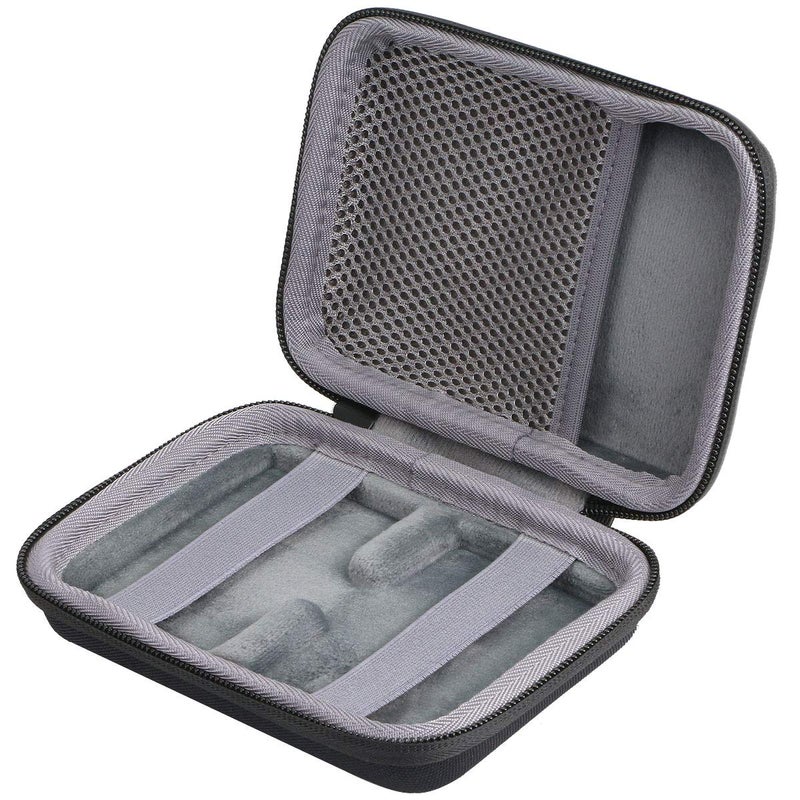 co2CREA Hard Travel Case Replacement for Samsung T7 Touch Portable SSD 500GB 1TB 2TB External Solid State Drives (Black Case + Inside Grey) - Image 1